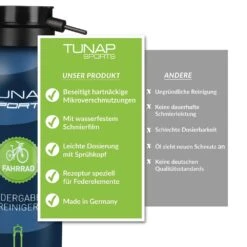 TUNAP Federgabelreiniger Spray 125ml 13 TUNAP Federgabelreiniger Spray 125ml -Fahrradteile Serien Geschäft 04 vergleichsgrafik fgr scaled 1