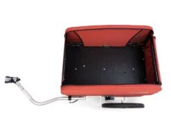 CROOZER Cargo Tuure Transportanhänger -Fahrradteile Serien Geschäft croozer cargo tuure lava red innenansicht ladefl che