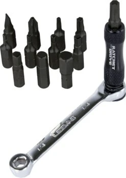 Lezyne Werkzeug Ratchet Kit Mit Tasche, Schwarz/Nickel