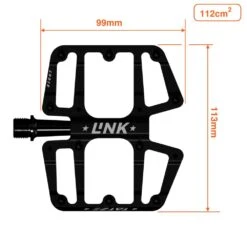 Tatze, LINK TI Flatpedal Mit Titanachse -Fahrradteile Serien Geschäft link ti 7 black