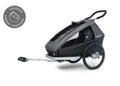 CROOZER Kid Keeke 1 Mountain Grey - Fahrradanhänger